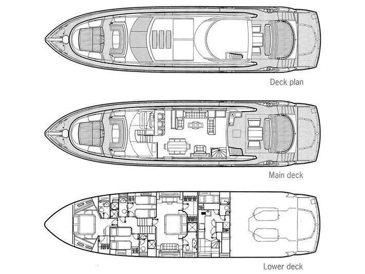 diagram aboard NEMESIS Yacht for Sale