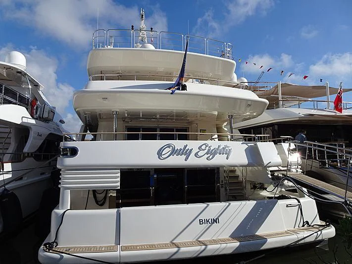 a large white boat aboard PALATIAL Yacht for Sale