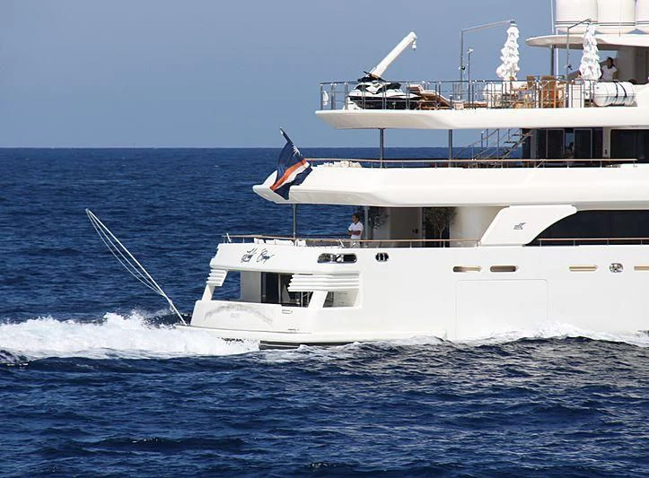 a boat on the water aboard PALATIAL Yacht for Sale