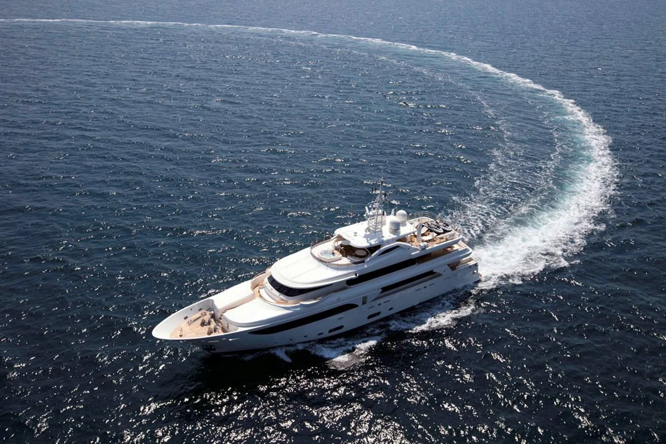 a boat on the water aboard PALATIAL Yacht for Sale