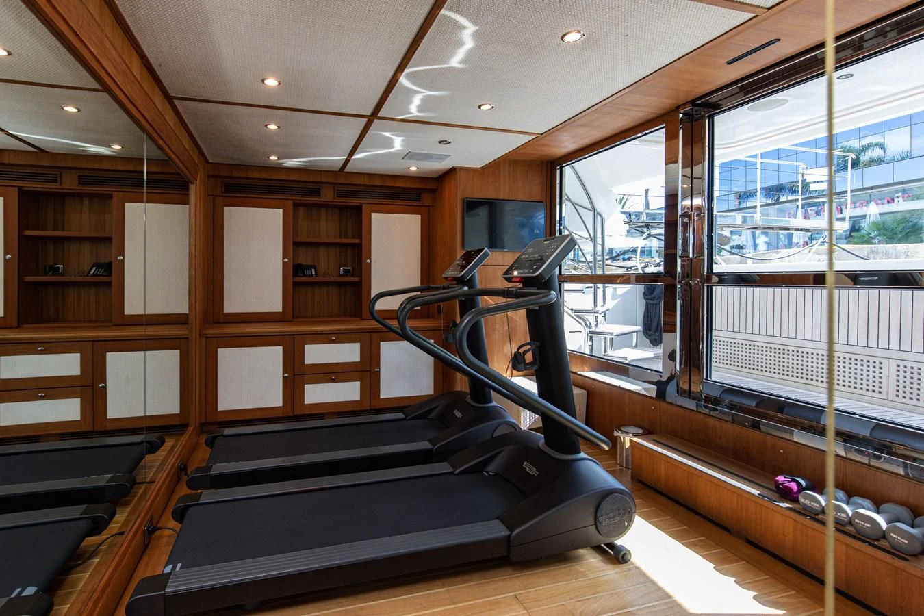 inside view of a cabin aboard PALATIAL Yacht for Sale