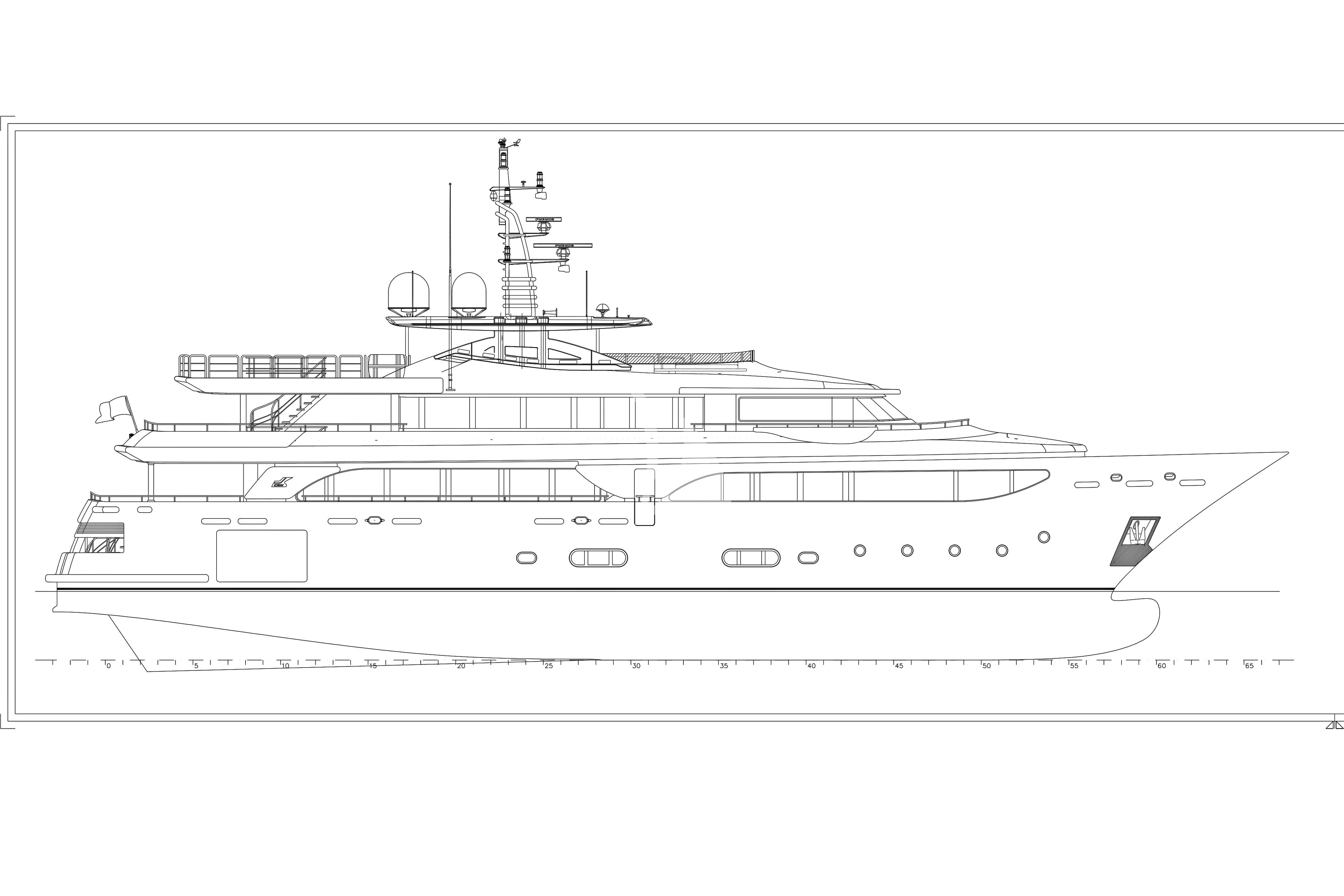 diagram aboard PALATIAL Yacht for Sale