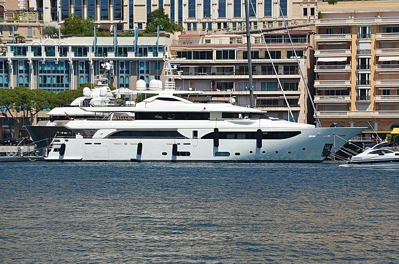 a boat in the water aboard PALATIAL Yacht for Sale