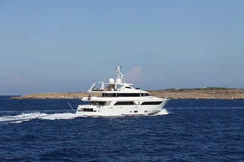 a boat on the water aboard PALATIAL Yacht for Sale