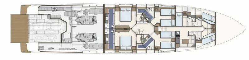 diagram aboard SHELLS X Yacht for Sale