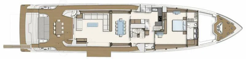 diagram, engineering drawing aboard SHELLS X Yacht for Sale
