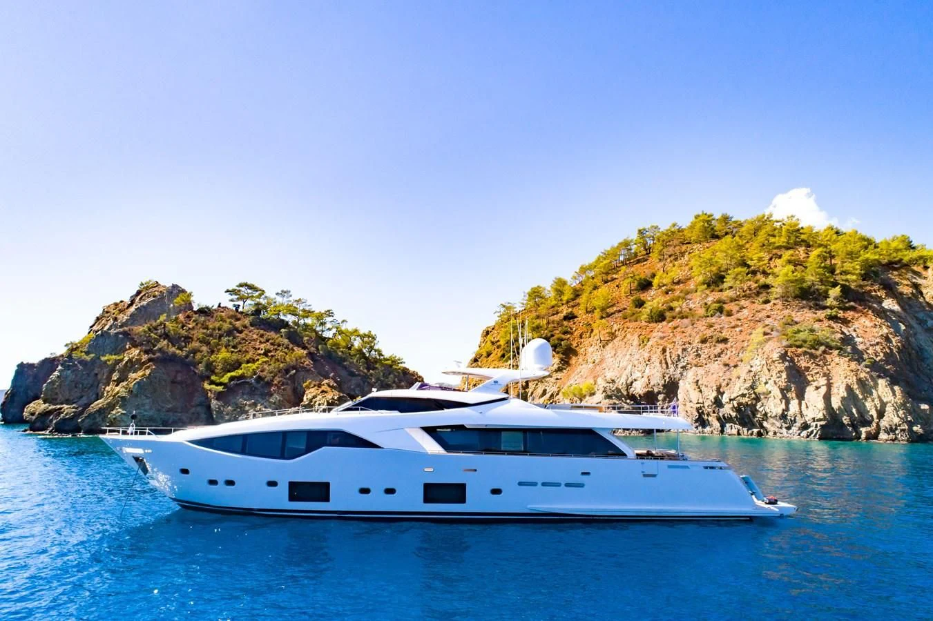 a boat on the water aboard SHELLS X Yacht for Sale