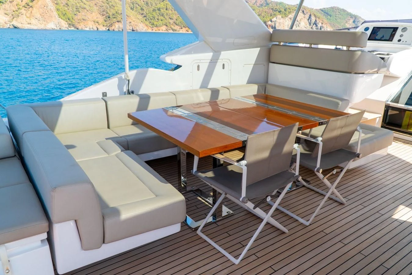 a boat on the water aboard SHELLS X Yacht for Sale