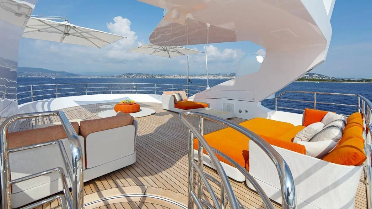 a boat on the water aboard FORMOSA Yacht for Sale
