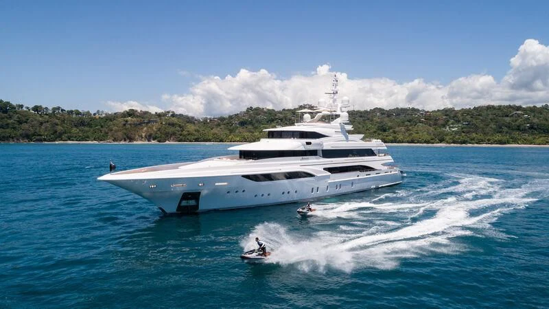 a boat on the water aboard FORMOSA Yacht for Sale