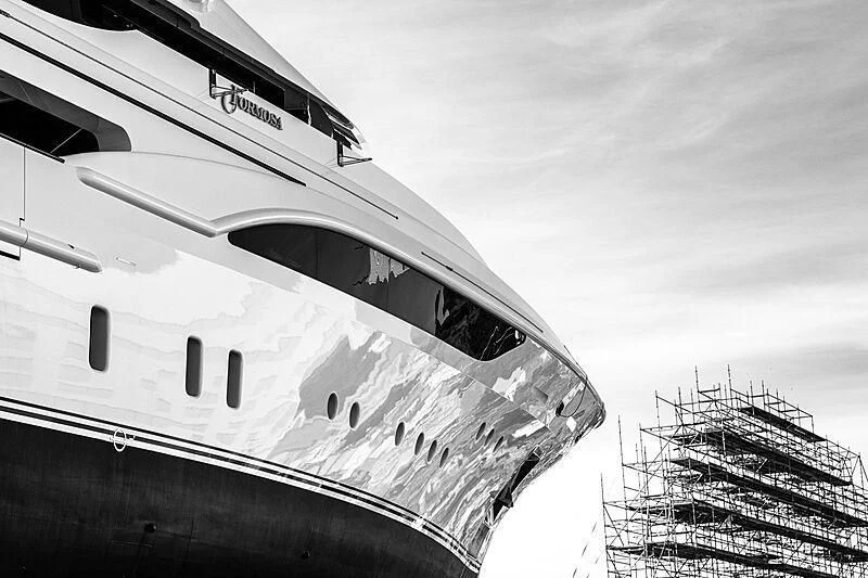 a close-up of a rocket aboard FORMOSA Yacht for Sale