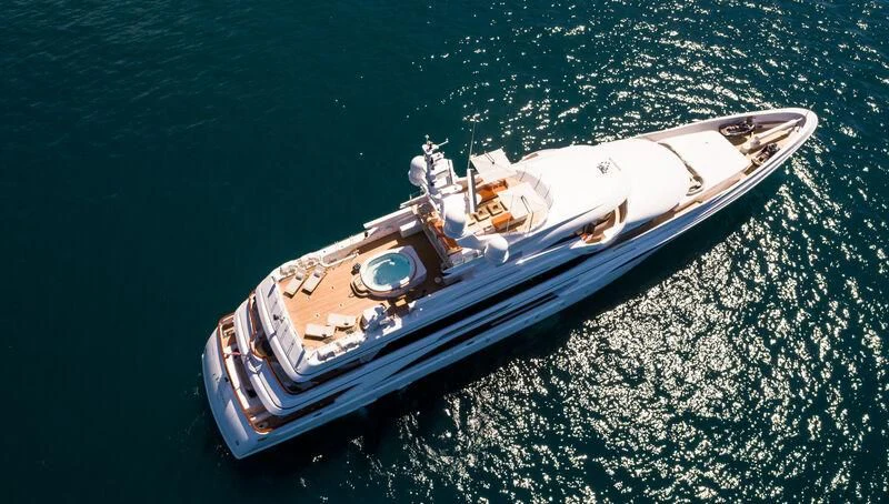 a boat in the water aboard FORMOSA Yacht for Sale