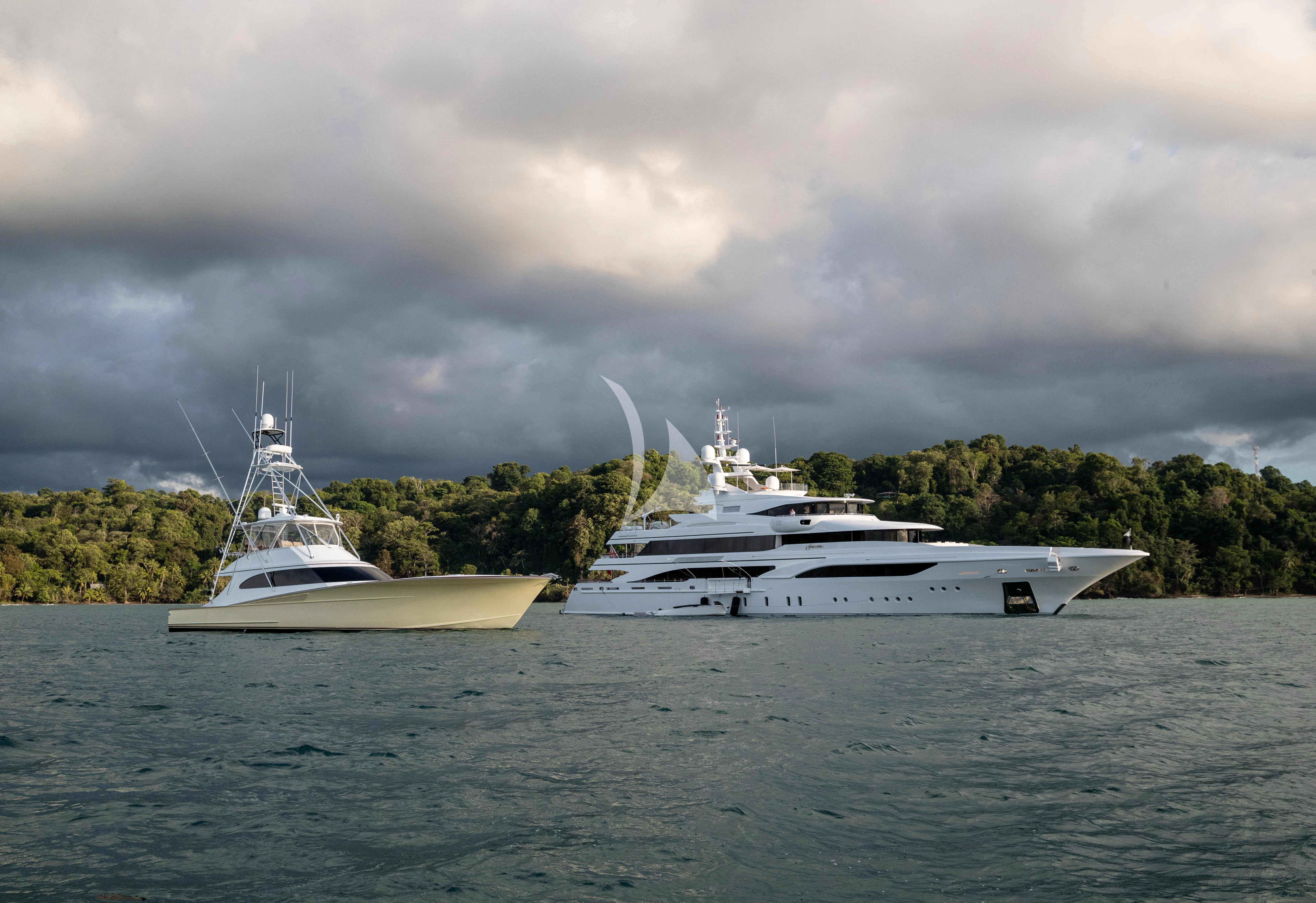 a couple of boats in the water aboard FORMOSA Yacht for Sale