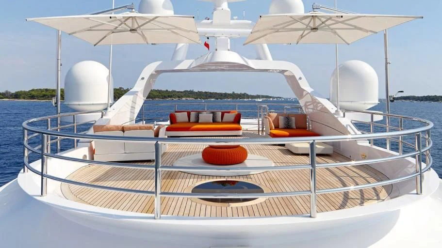 a boat on the water aboard FORMOSA Yacht for Sale