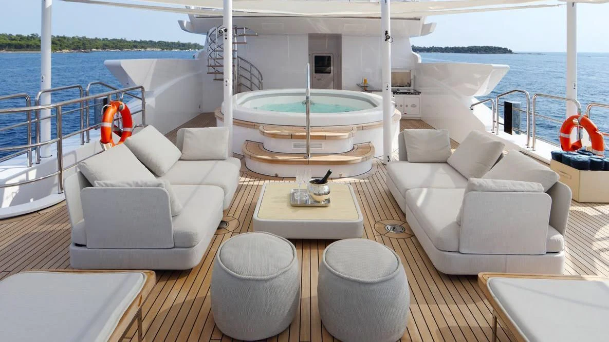 a boat on the water aboard FORMOSA Yacht for Sale