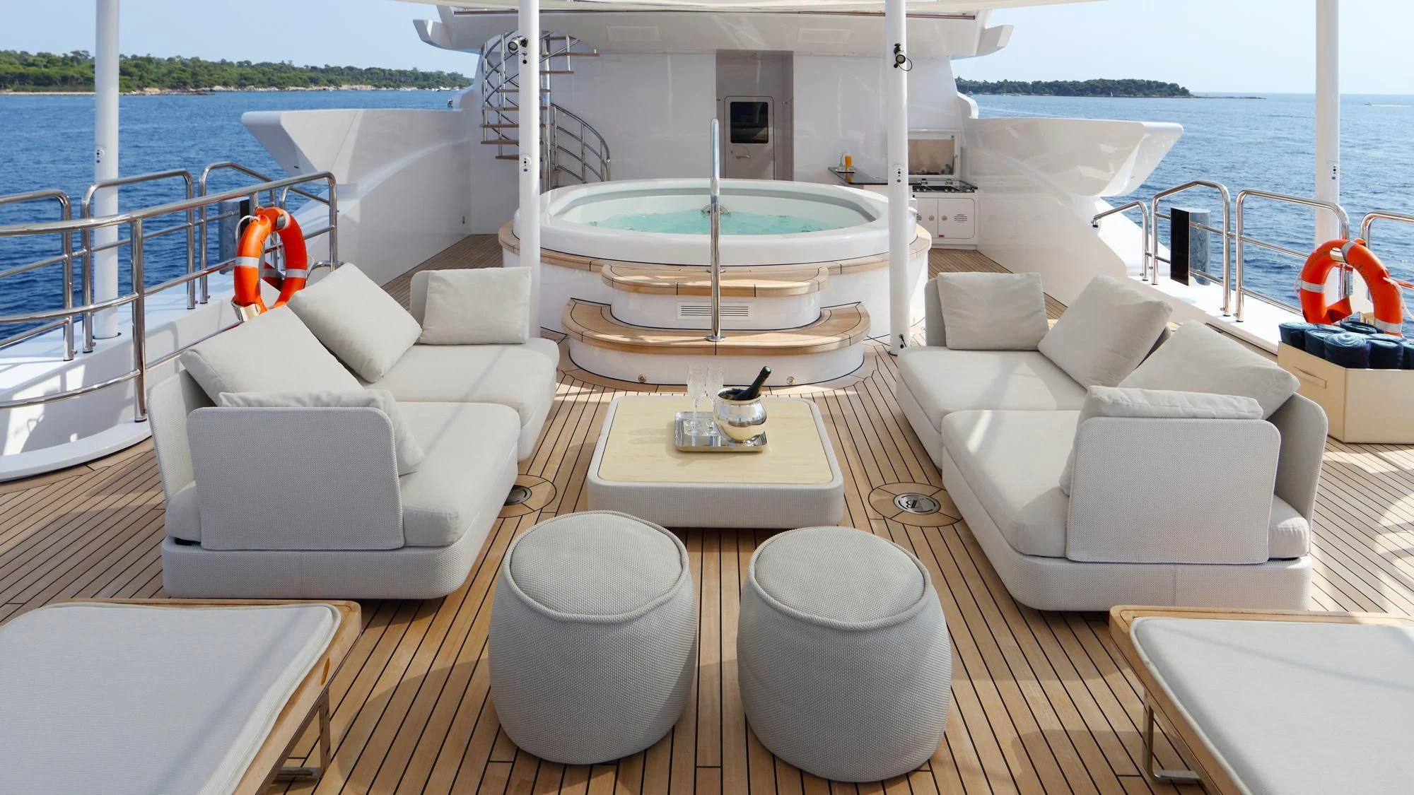 a boat on the water aboard FORMOSA Yacht for Sale