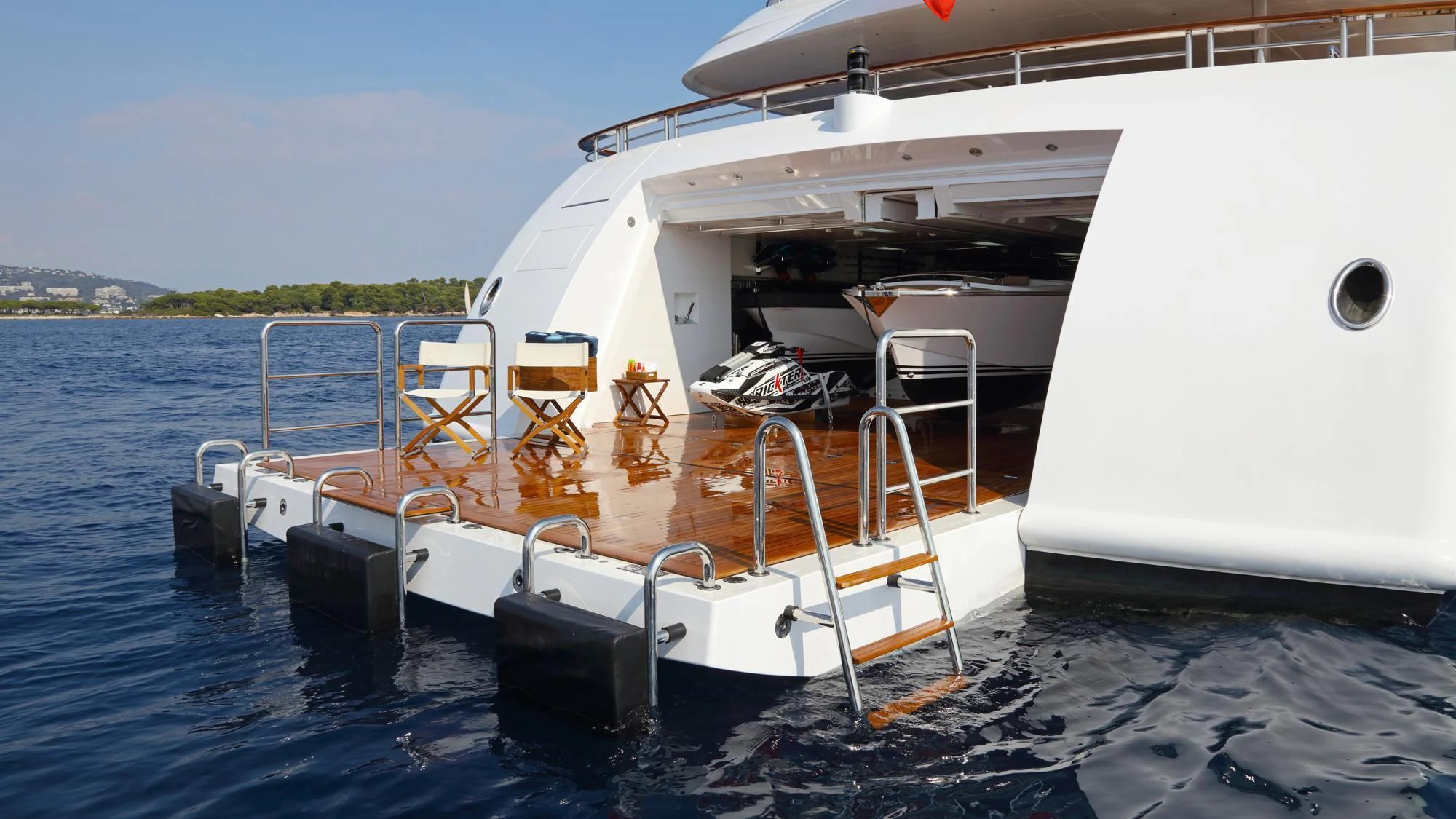 a boat on the water aboard FORMOSA Yacht for Sale