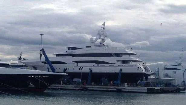 a large white yacht aboard FORMOSA Yacht for Sale