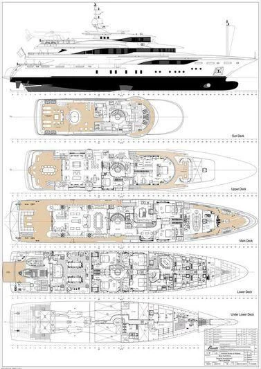 diagram aboard FORMOSA Yacht for Sale