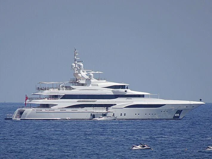 a large white yacht aboard FORMOSA Yacht for Sale