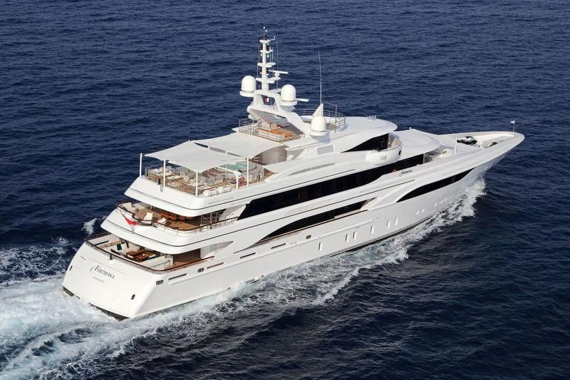 a large white ship aboard FORMOSA Yacht for Sale