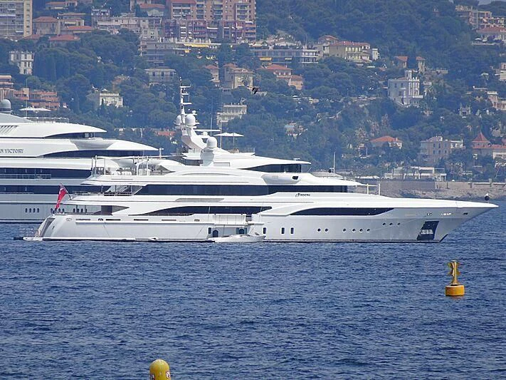 a large white ship in the water aboard FORMOSA Yacht for Sale