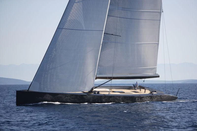 a sailboat on the water aboard ESENSE Yacht for Sale