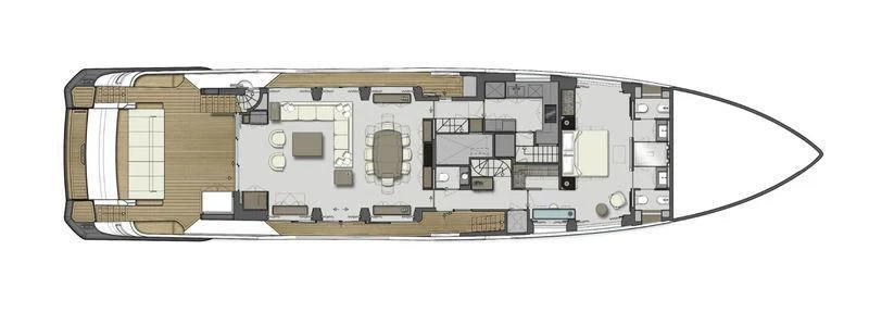 diagram aboard IV DREAMS Yacht for Sale
