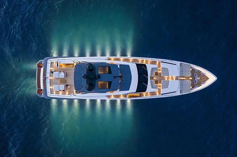 a boat in the water aboard IV DREAMS Yacht for Sale