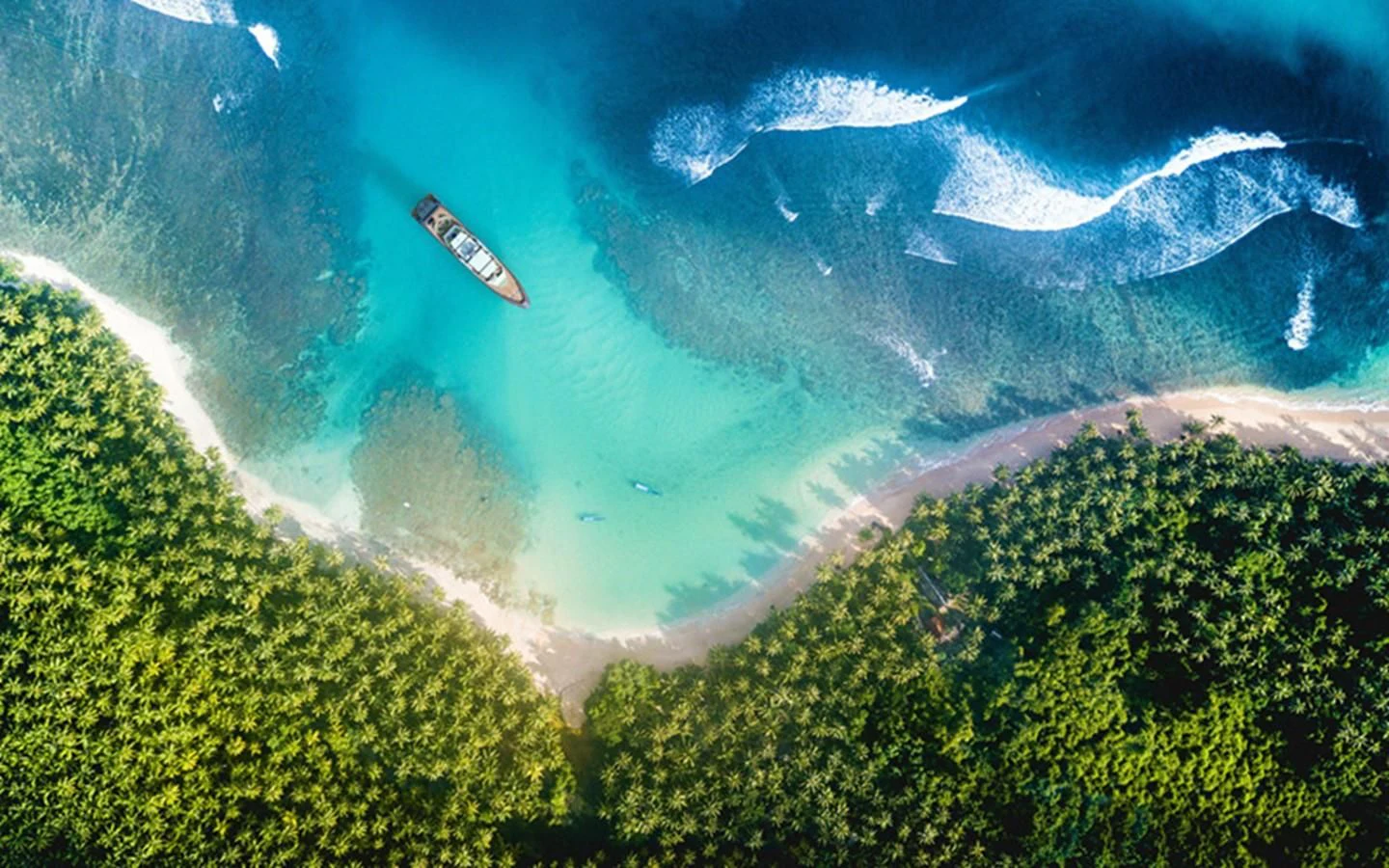 a satellite in the sky over a mountain range aboard CAPE HAWK 690 Yacht for Sale