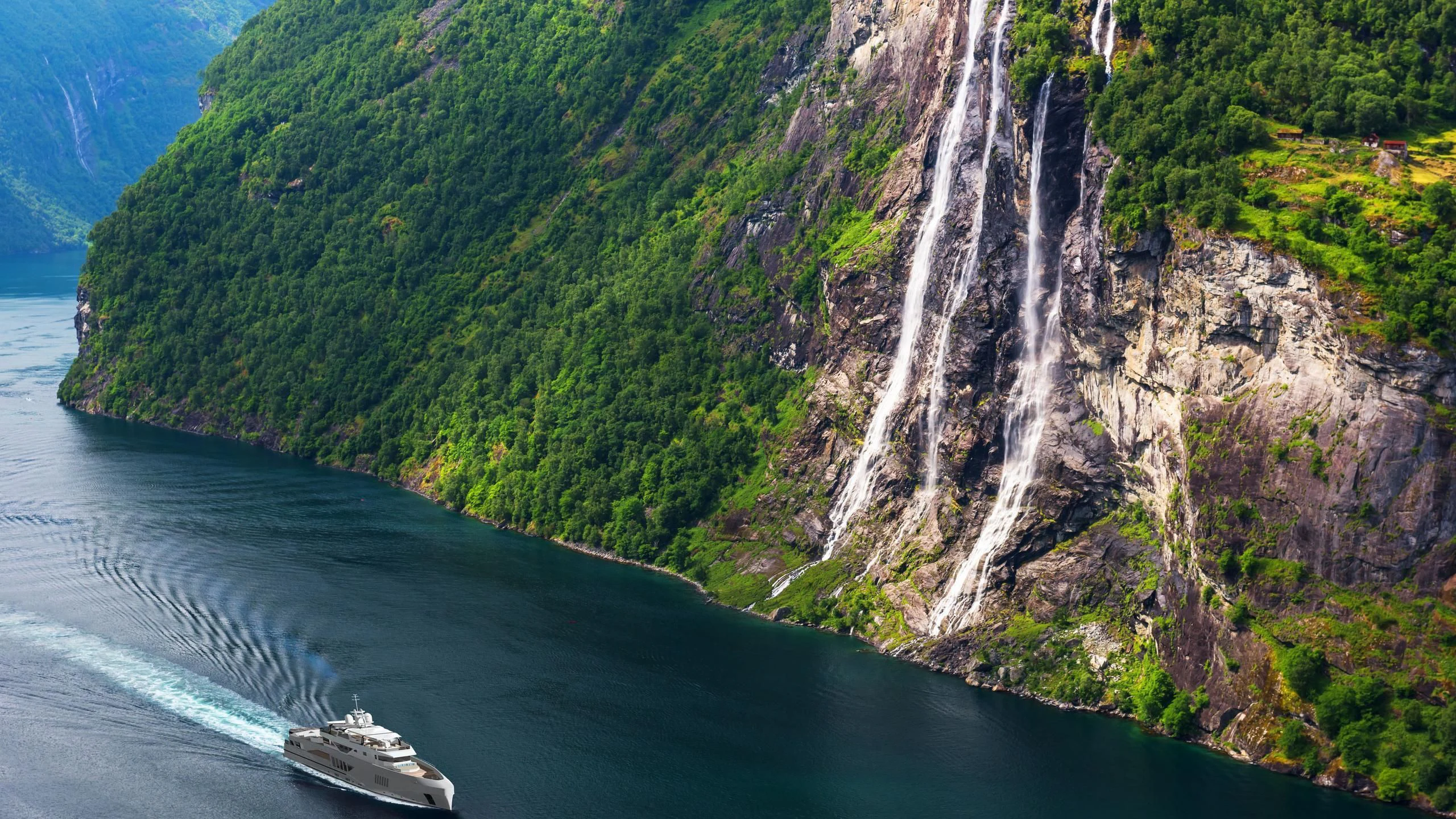 a boat on a body of water aboard CAPE HAWK 690 Yacht for Sale