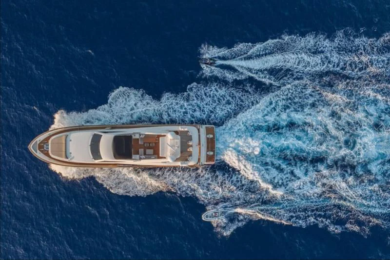 a satellite above the earth aboard B4 Yacht for Charter