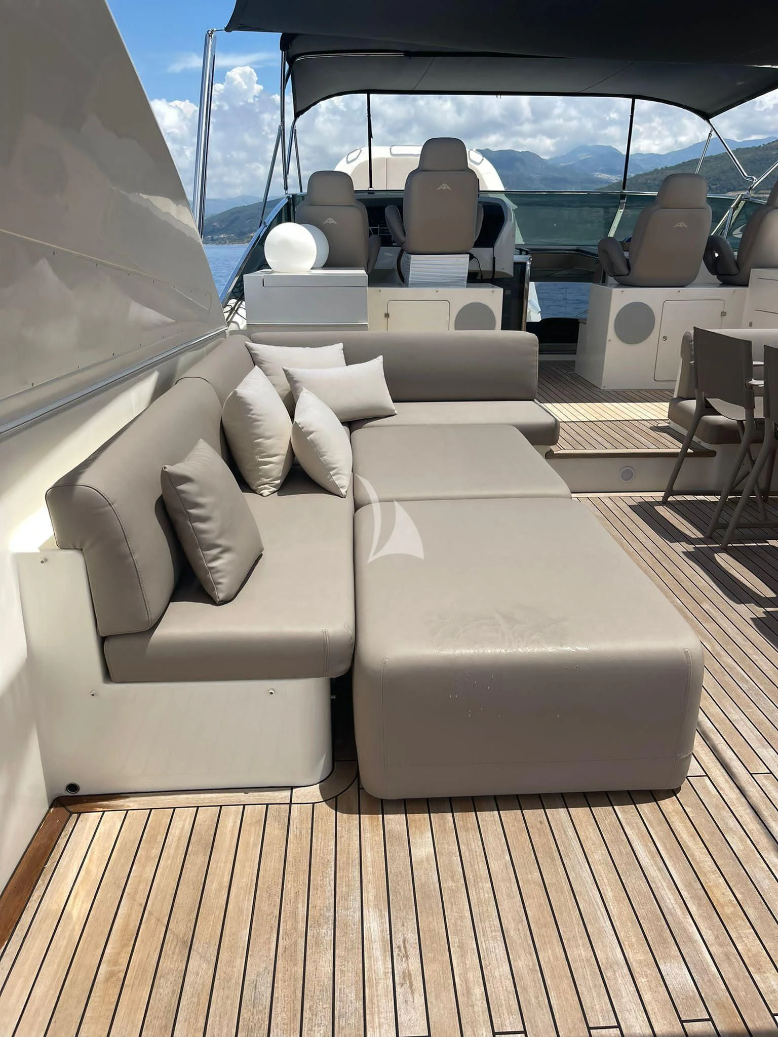 a boat on the water aboard B4 Yacht for Charter