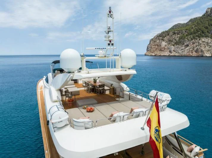 a boat on the water aboard B4 Yacht for Charter