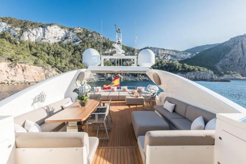 a boat on a body of water aboard B4 Yacht for Charter