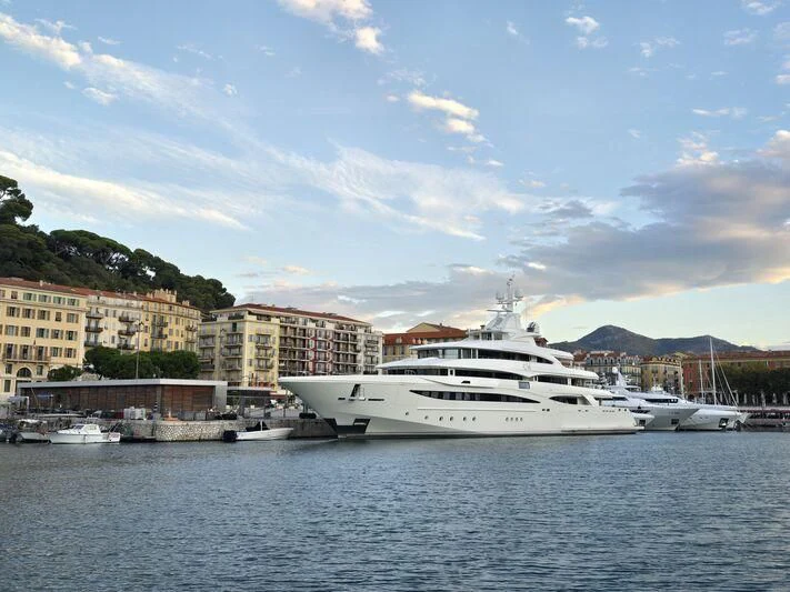 a boat in the water aboard MIMTEE Yacht for Sale
