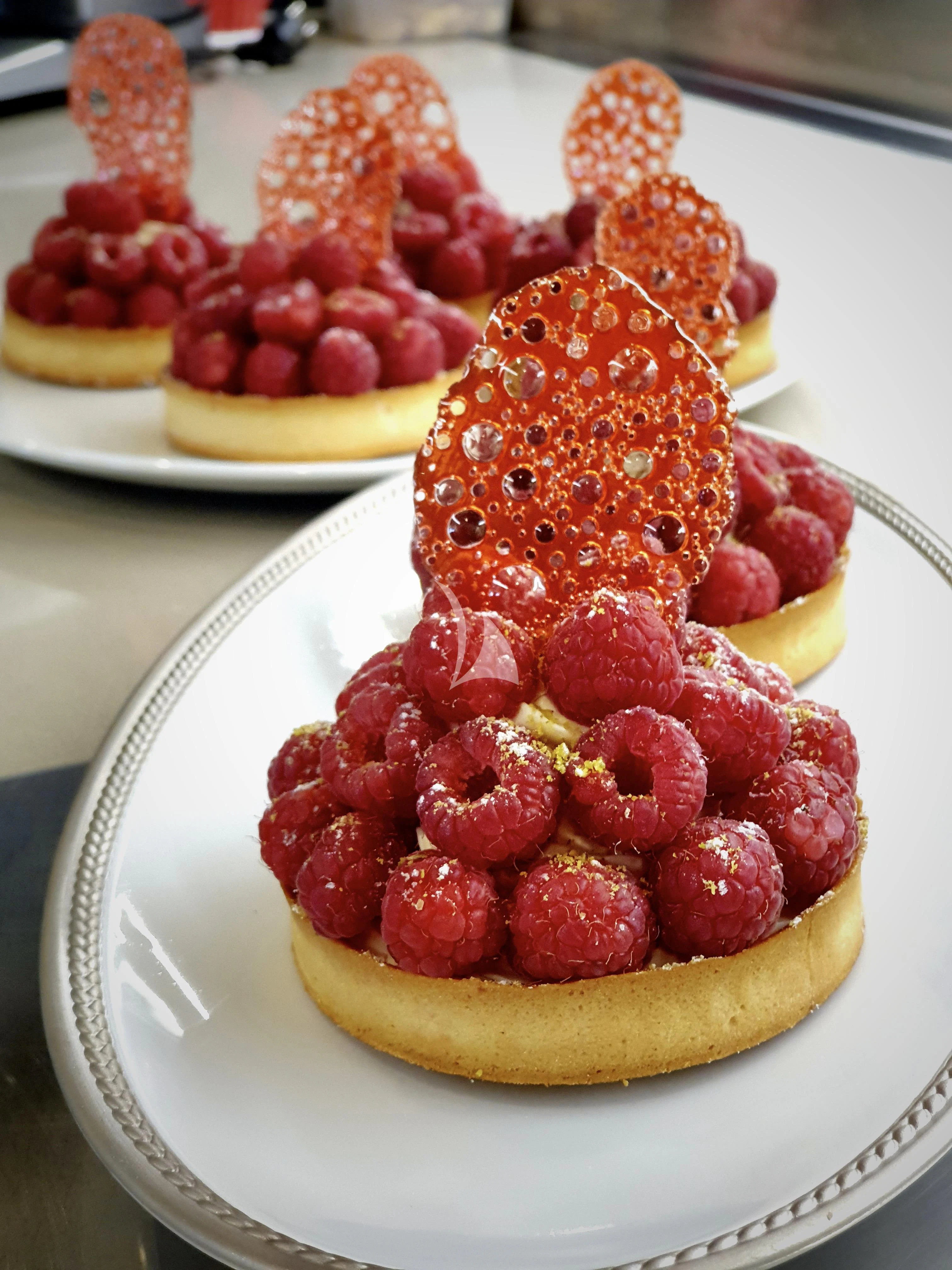 a plate of food aboard MIMTEE Yacht for Sale