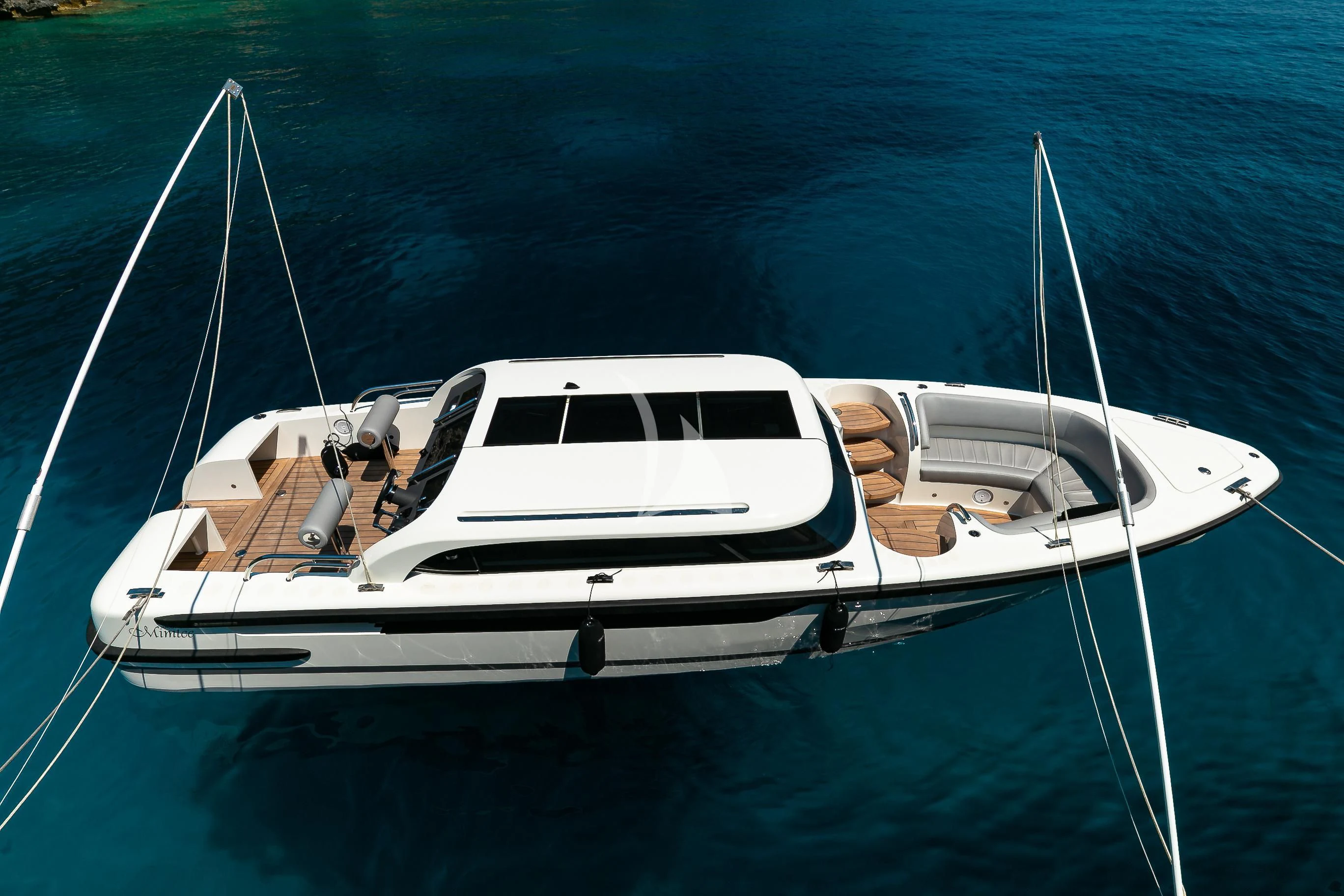 a boat in the water aboard MIMTEE Yacht for Sale