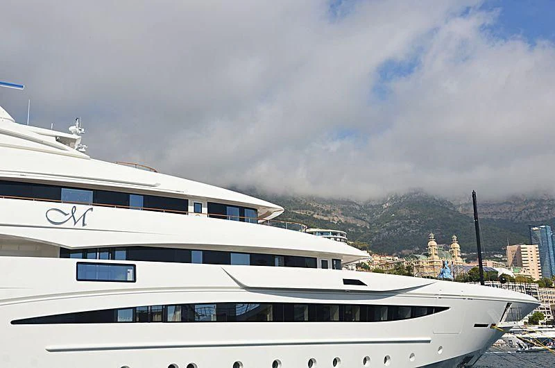 a cruise ship in the water aboard MIMTEE Yacht for Sale