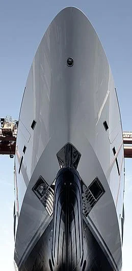 a white rocket with a black top aboard MIMTEE Yacht for Sale