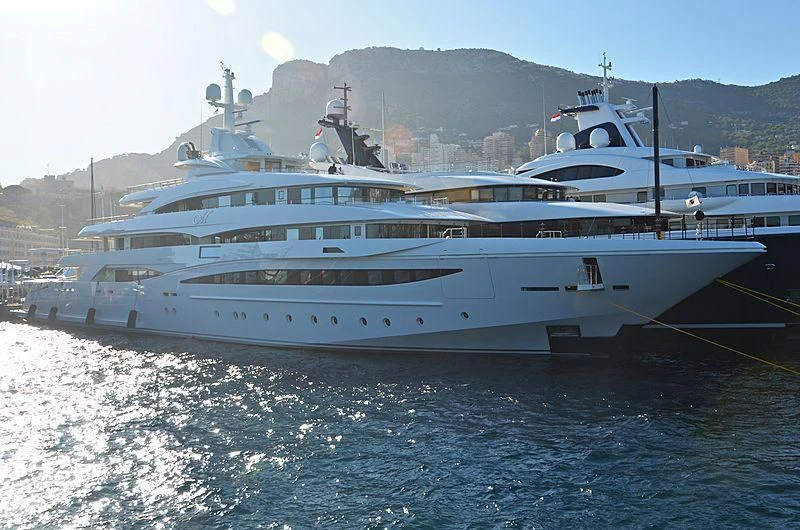 a large white yacht aboard MIMTEE Yacht for Sale