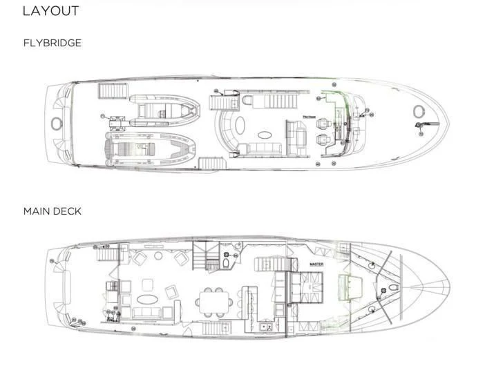 diagram, engineering drawing aboard SPELLBOUND Yacht for Sale