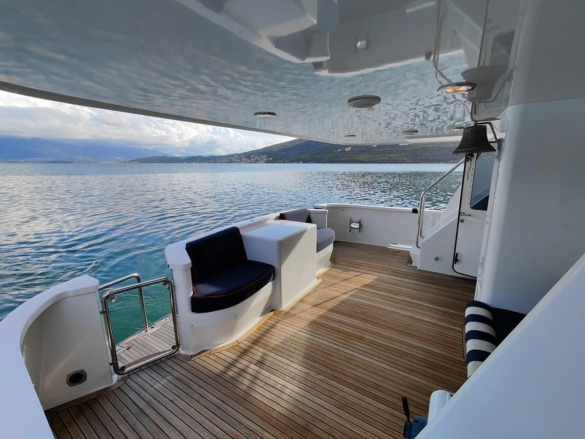 a boat on the water aboard SPELLBOUND Yacht for Sale