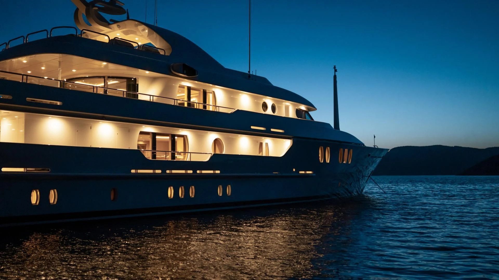 a large boat on the water aboard JAZ Yacht for Charter