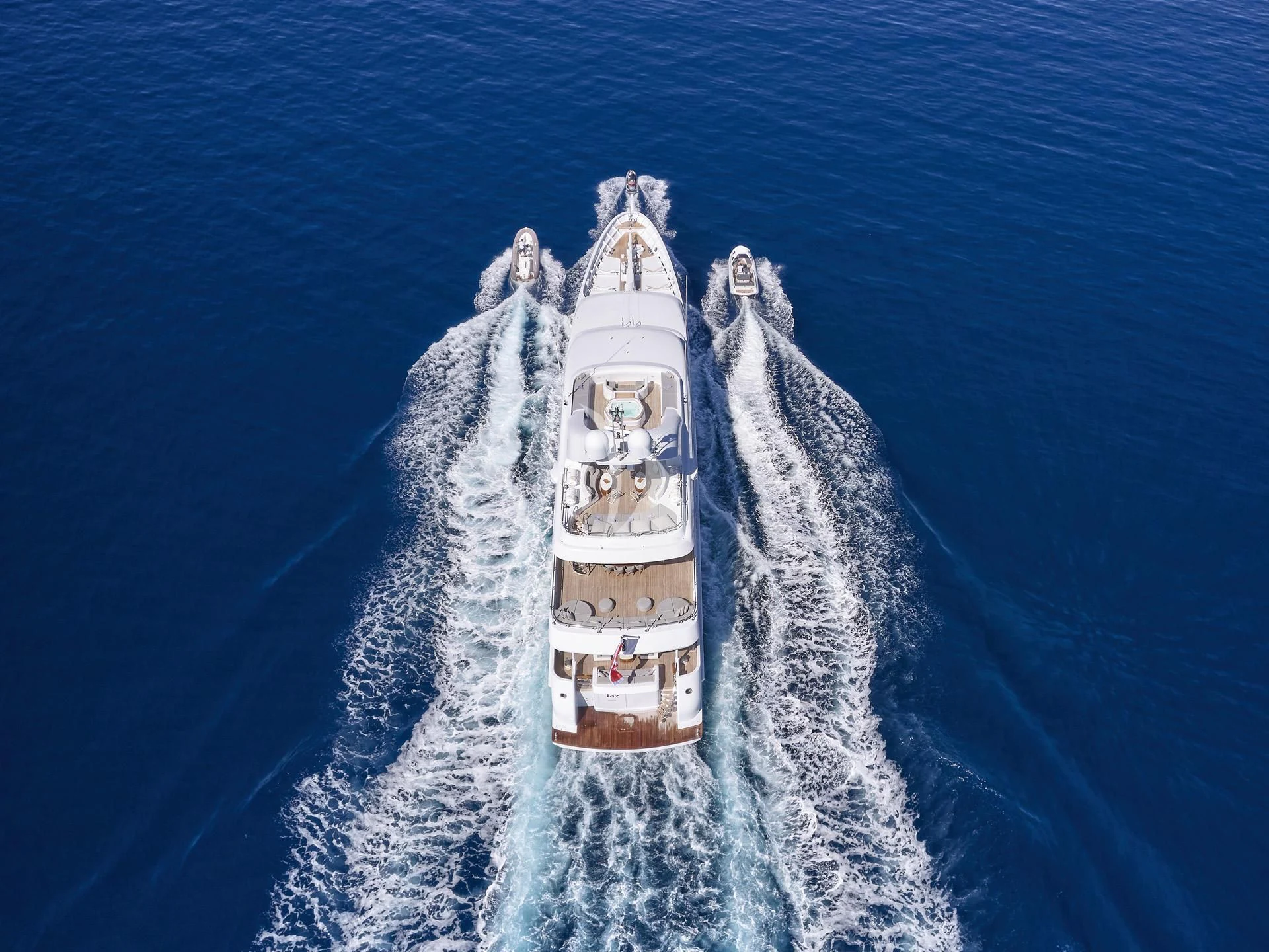 a ship in the water aboard JAZ Yacht for Charter