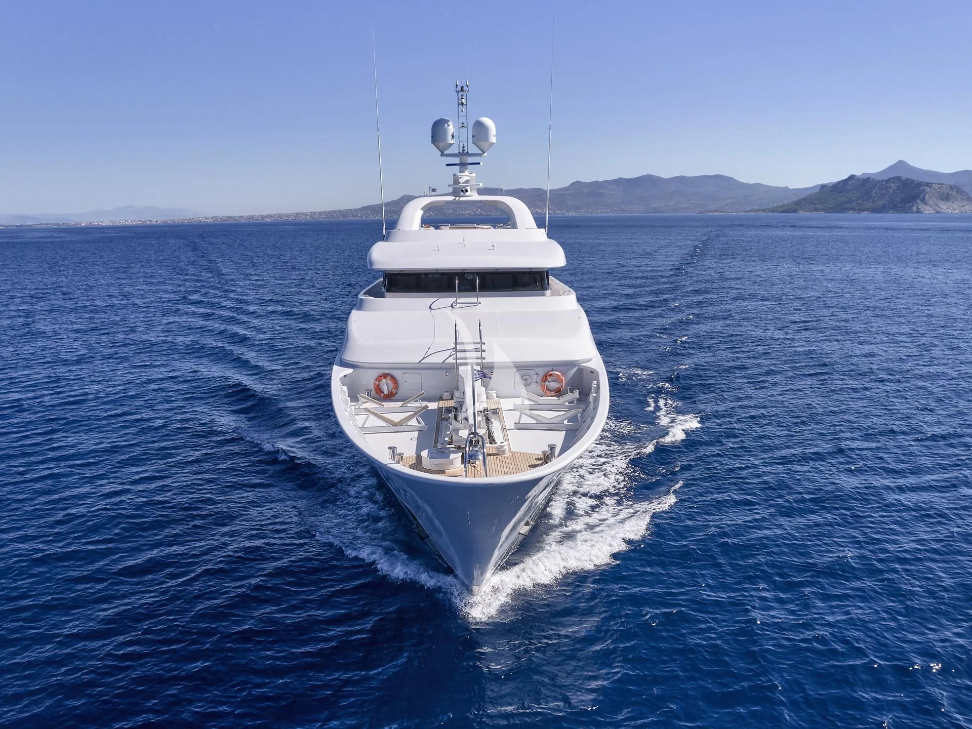 a boat on the water aboard JAZ Yacht for Charter