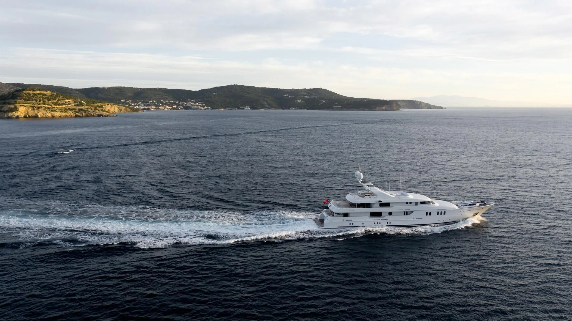 a boat on the water aboard JAZ Yacht for Charter