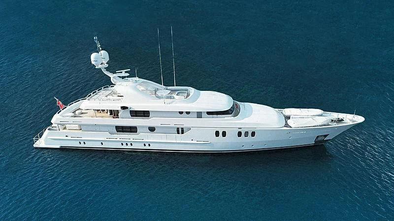 a white yacht in the water aboard JAZ Yacht for Charter