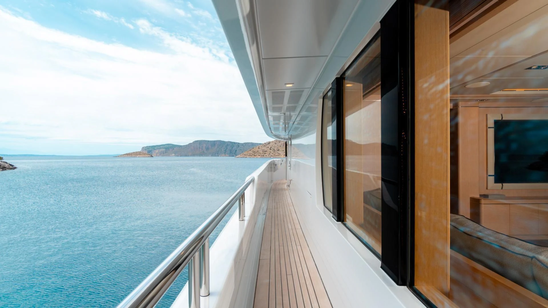 a boat on the water aboard JAZ Yacht for Charter