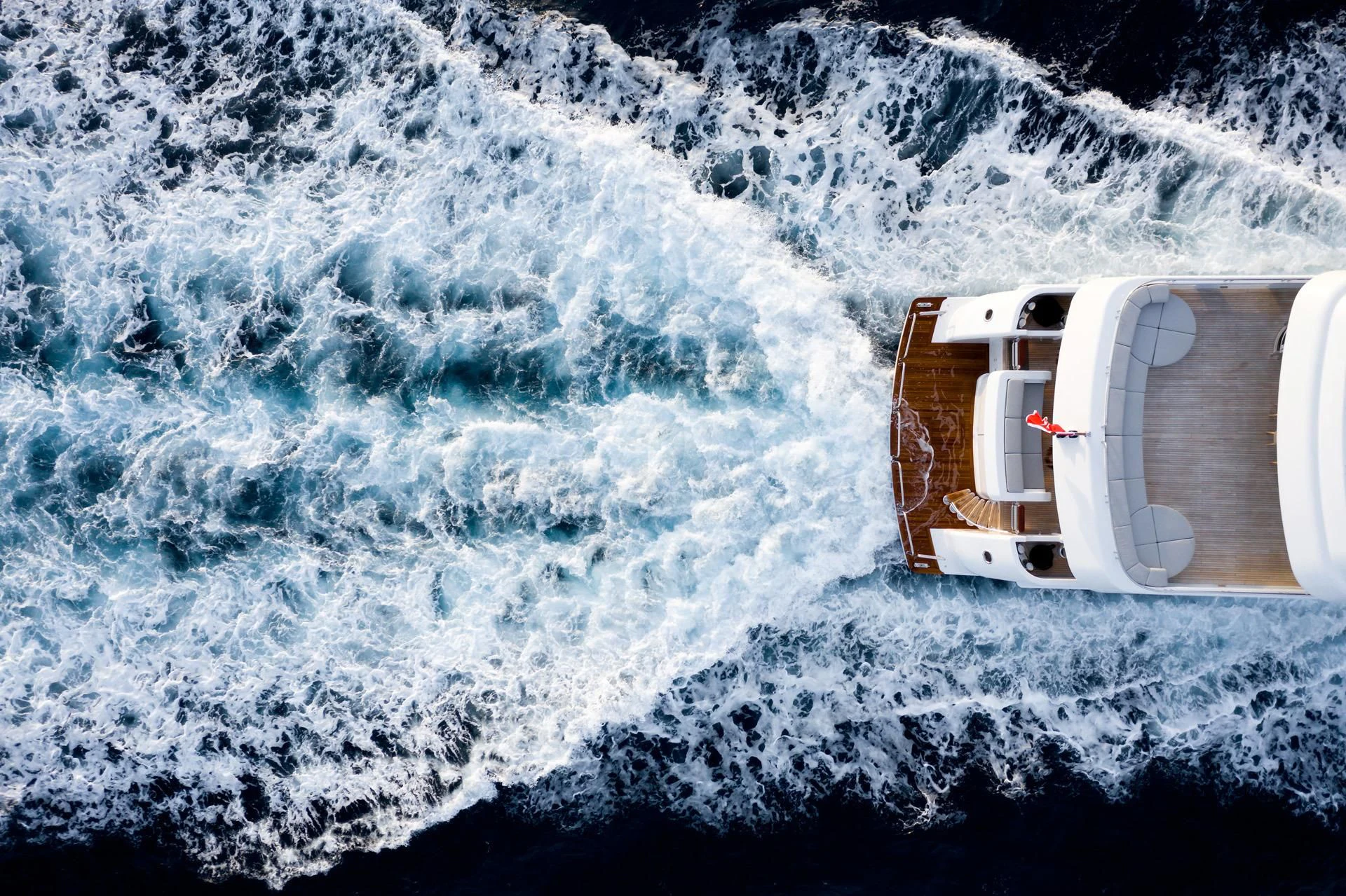 a boat on the water aboard JAZ Yacht for Charter